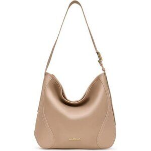 Hobo bag for women vegan leather slouchy shoulder handbag large casual purse